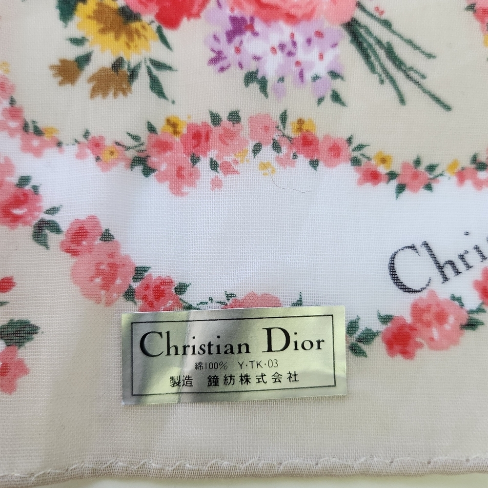 ❤️ Dior Guaranteed Authentic Handkerchief Brandnew cotton #07 - Picture 1 of 7